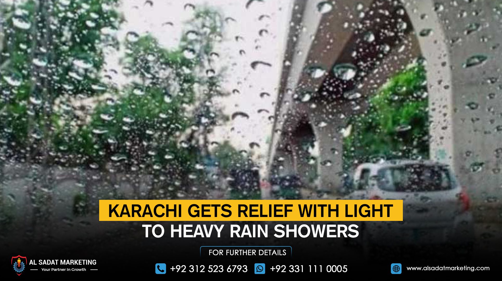 Karachi gets relief with light to heavy rain showers