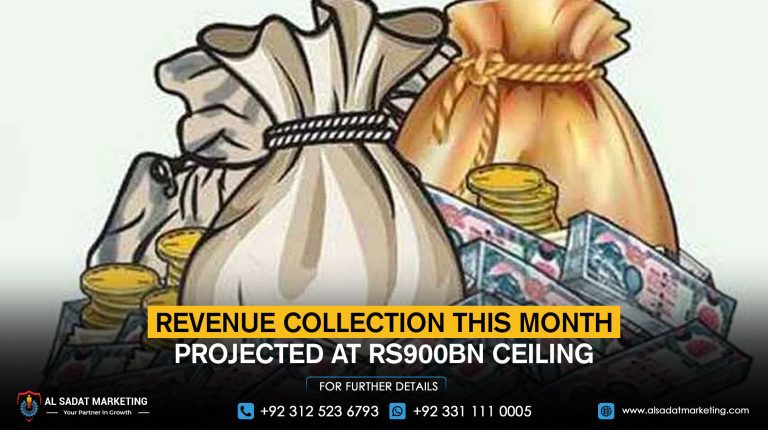 Revenue collection this month projected at Rs900bn ceiling