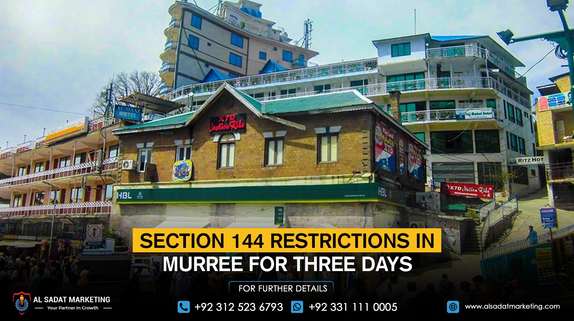 Section 144 restrictions in Murree for three days