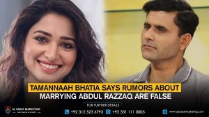 Tamannaah Bhatia says rumors about marrying Abdul Razzaq are false