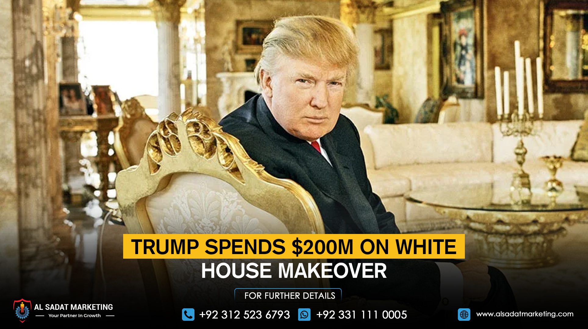 Trump Spends $200m on White House Makeover