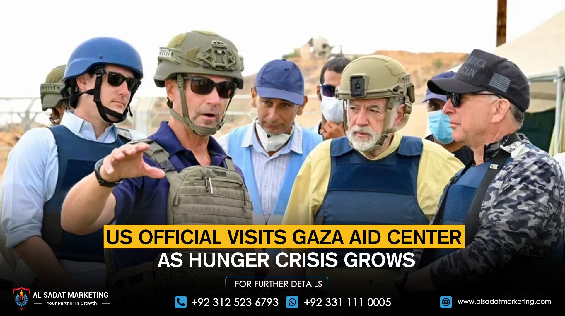 US official visits Gaza aid center as hunger crisis grows