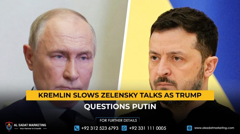 Kremlin slows Zelensky talks as Trump questions Putin