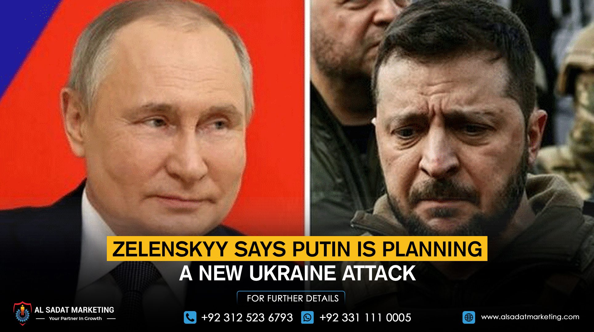Zelenskyy says Putin is planning a new Ukraine attack
