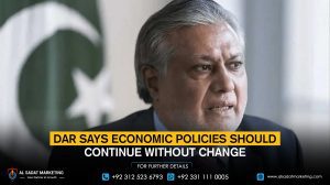 Dar says economic policies should continue without change