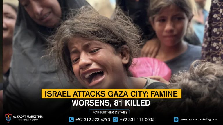 Israel attacks Gaza City; famine worsens, 81 killed