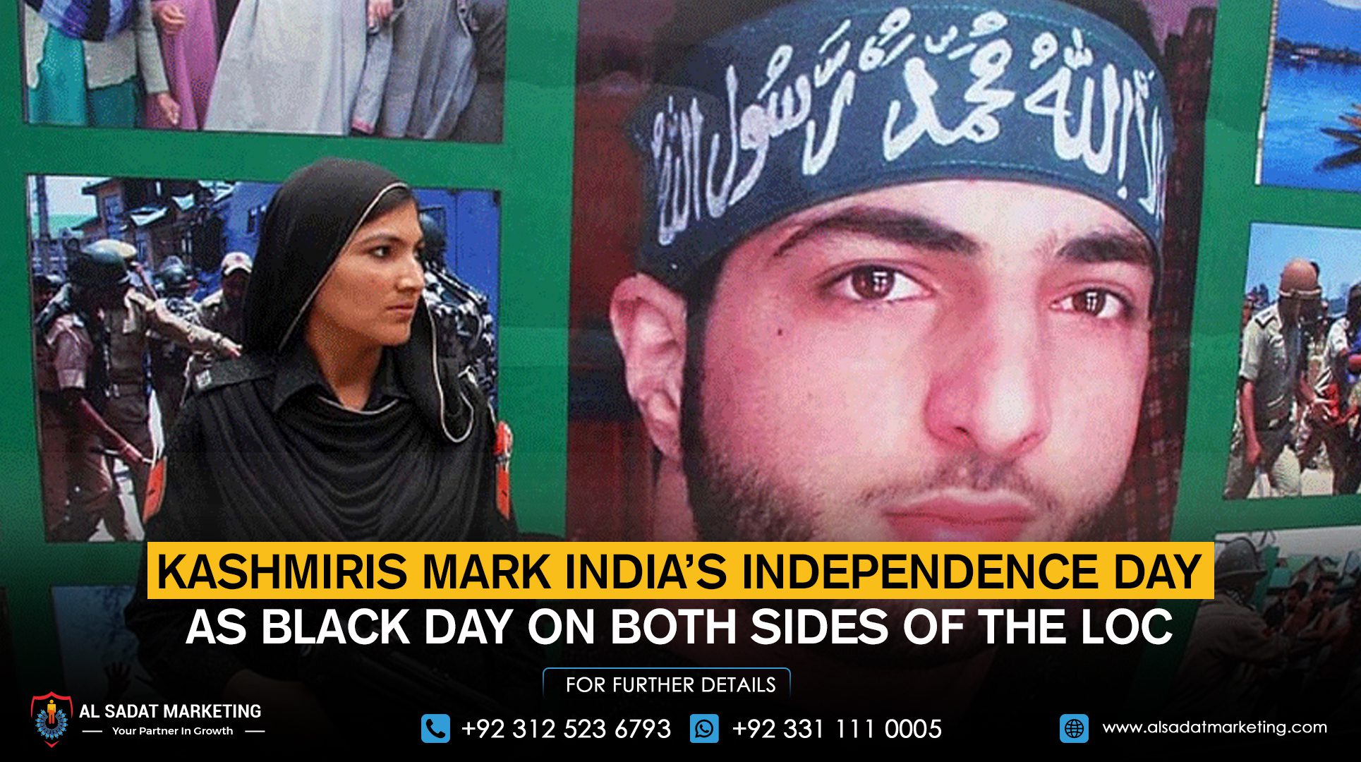 Kashmiris mark India’s Independence Day as Black Day on both sides of the LoC