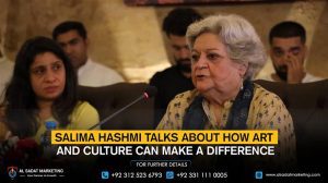 Salima Hashmi talks about how art and culture can make a difference