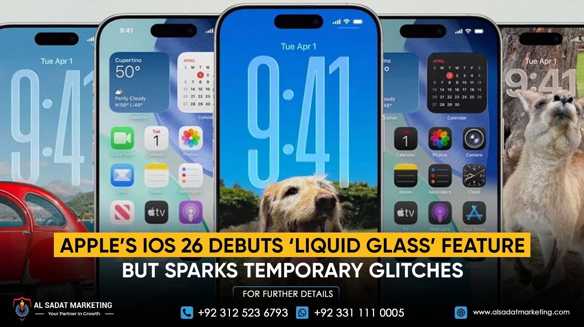 Apple’s iOS 26 debuts ‘liquid glass’ feature but sparks temporary glitches