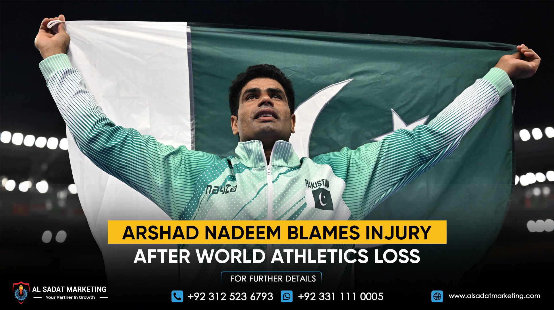 Arshad Nadeem Blames Injury After World Athletics Loss