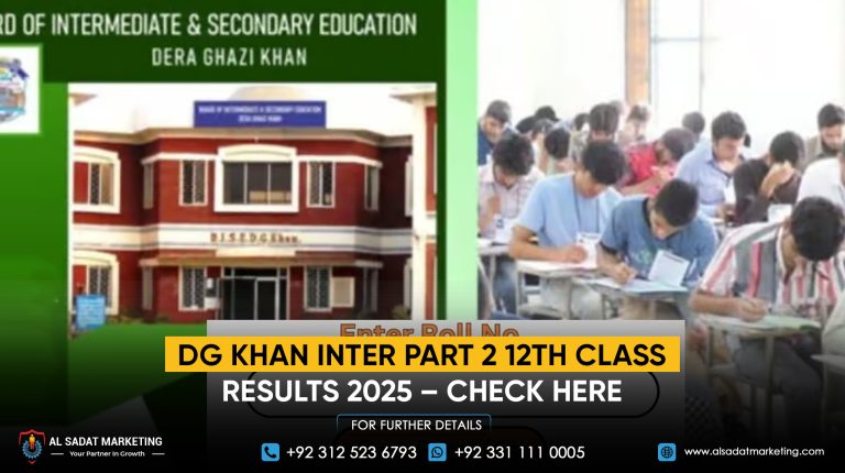 DG Khan Inter Part 2 12th Class Results 2025 – Check here