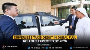 Driverless taxis debut in Dubai, full rollout expected by 2026