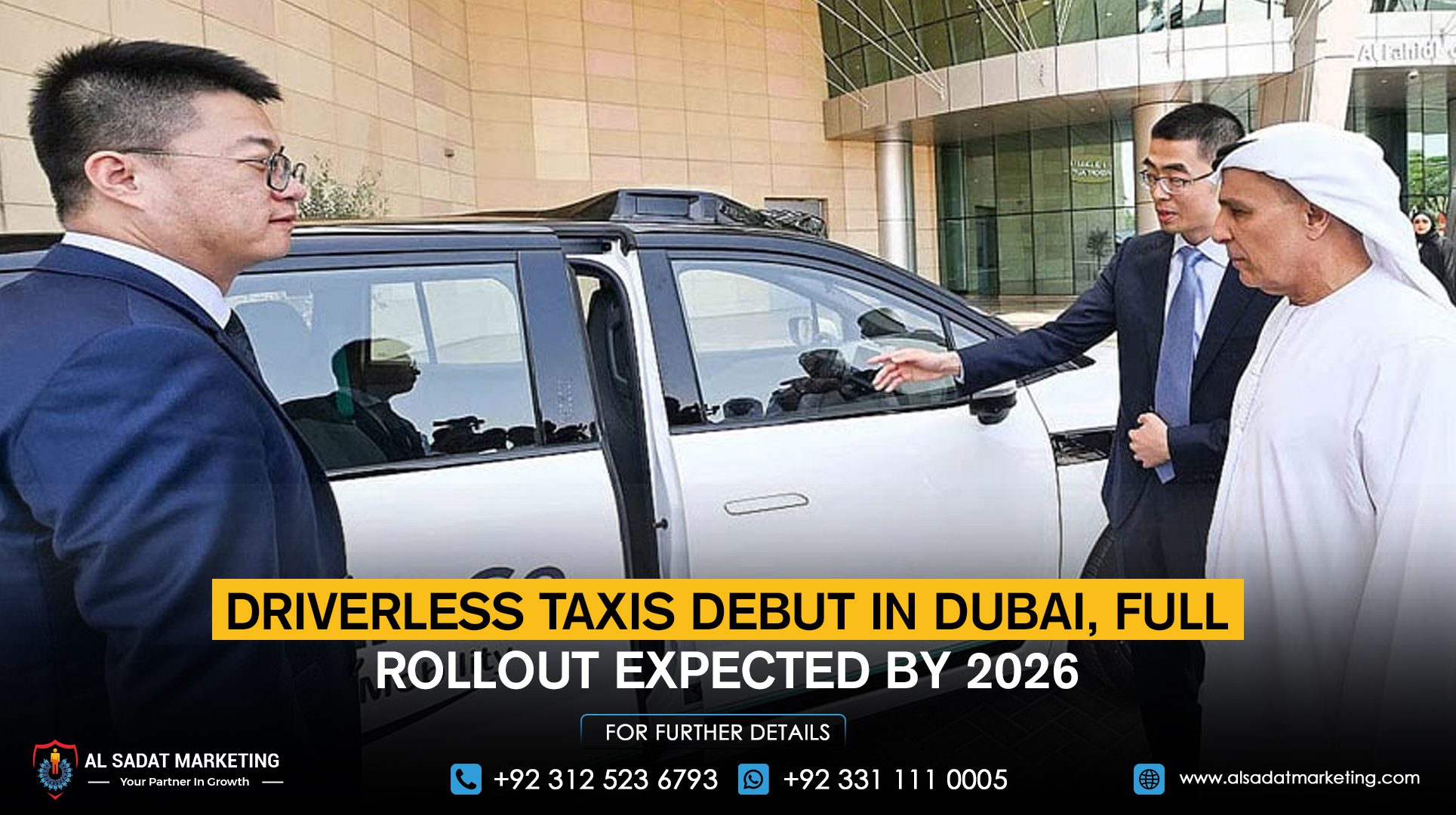 Driverless taxis debut in Dubai, full rollout expected by 2026