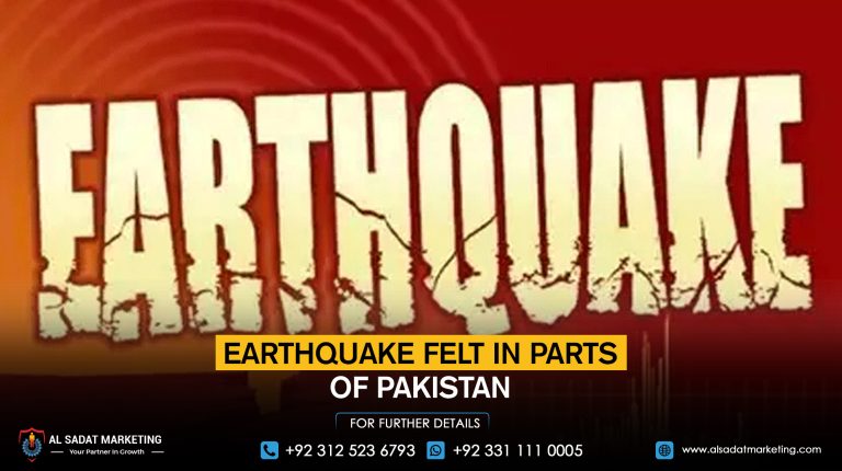 Earthquake felt in parts of Pakistan