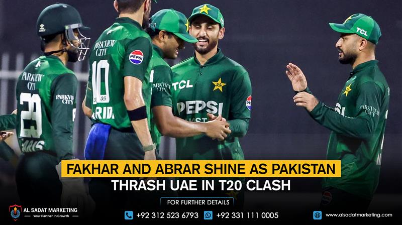 Fakhar and Abrar Shine as Pakistan Thrash UAE in T20 Clash