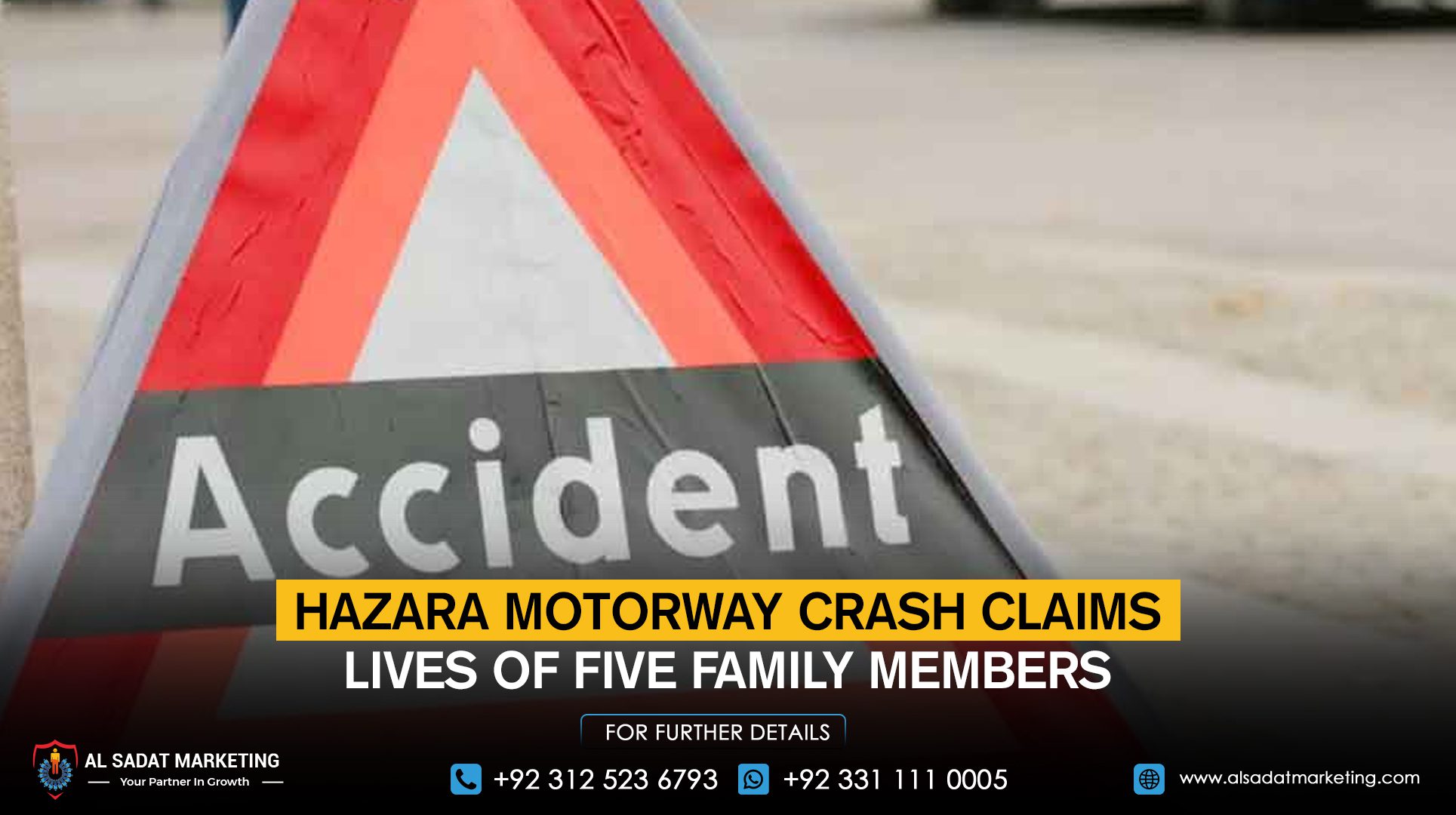 The Hazara Motorway crash claims the lives of five family members