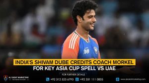 India’s Shivam Dube Credits Coach Morkel for Key Asia Cup Spell vs UAE