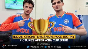 Indian Cricketers Share Fake Trophy Pictures After Asia Cup Snub