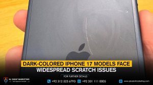 Dark-colored iPhone 17 models face widespread scratch issues