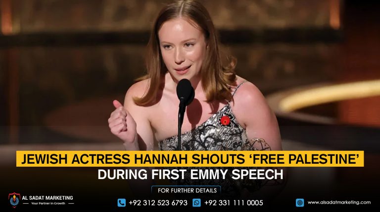 Jewish actress Hannah shouts ‘Free Palestine’ during first Emmy speech