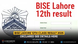 BISE Lahore 12th class result 2025 declared – See details here