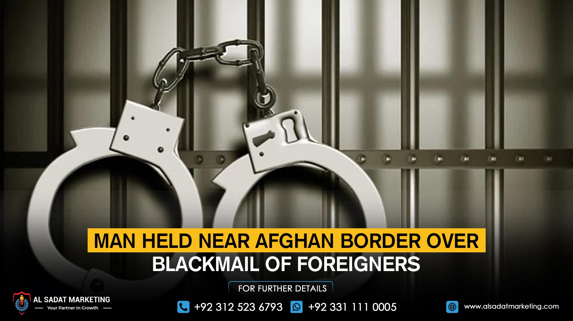 Man held near Afghan border over blackmail of foreigners