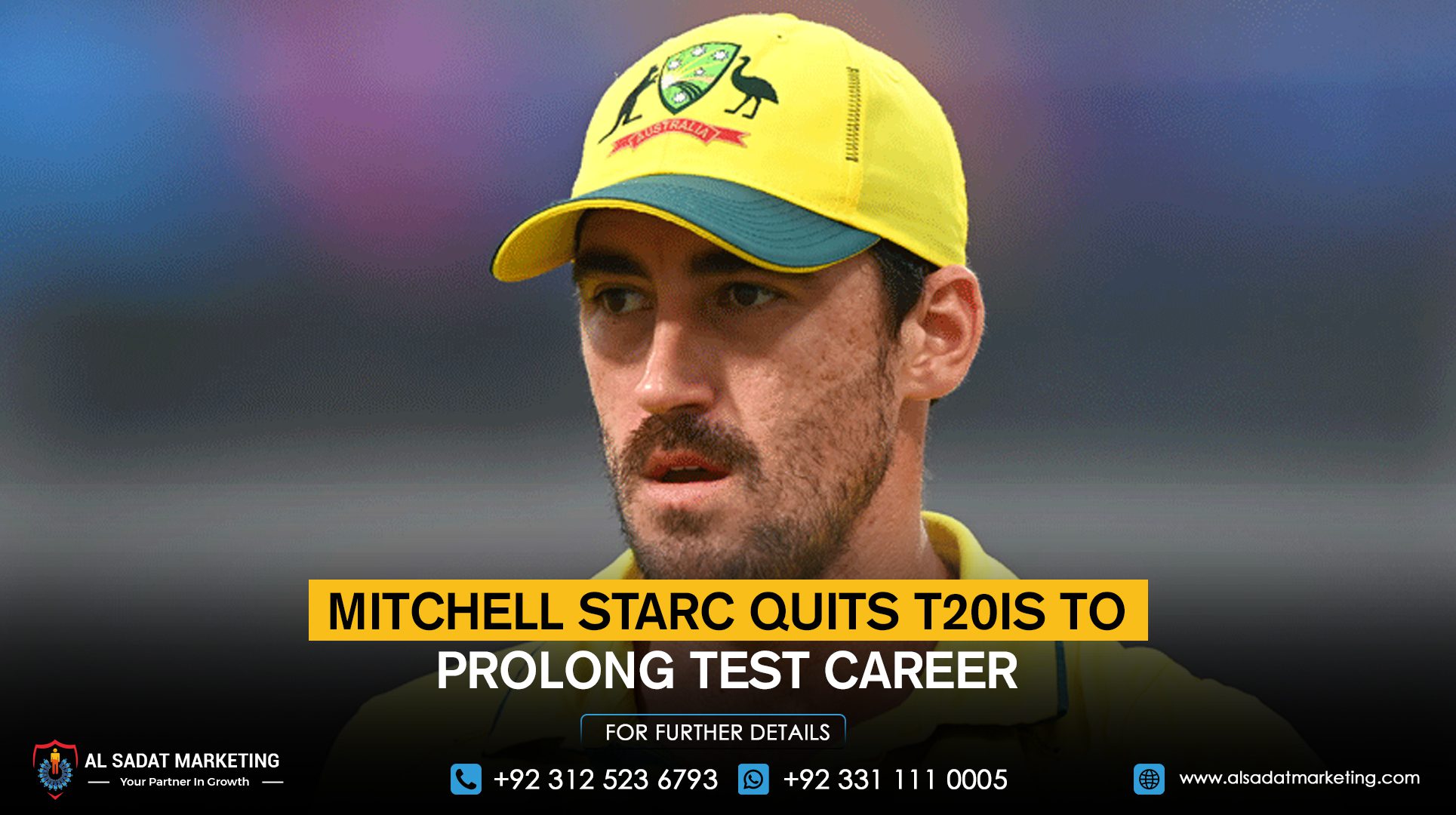 Mitchell Starc quits T20Is to prolong Test career