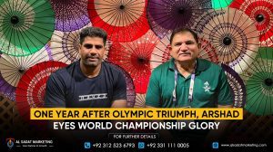 One year after Olympic triumph, Arshad eyes world championship glory
