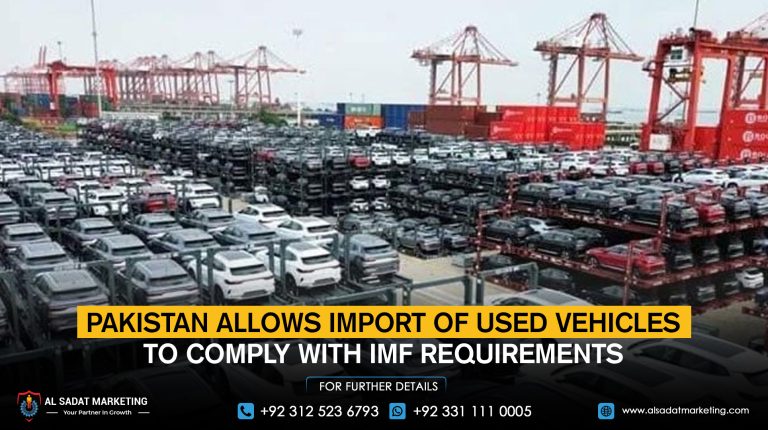 Pakistan allows the import of used vehicles to comply with IMF requirements