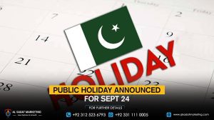 Public holiday announced for Sept 24