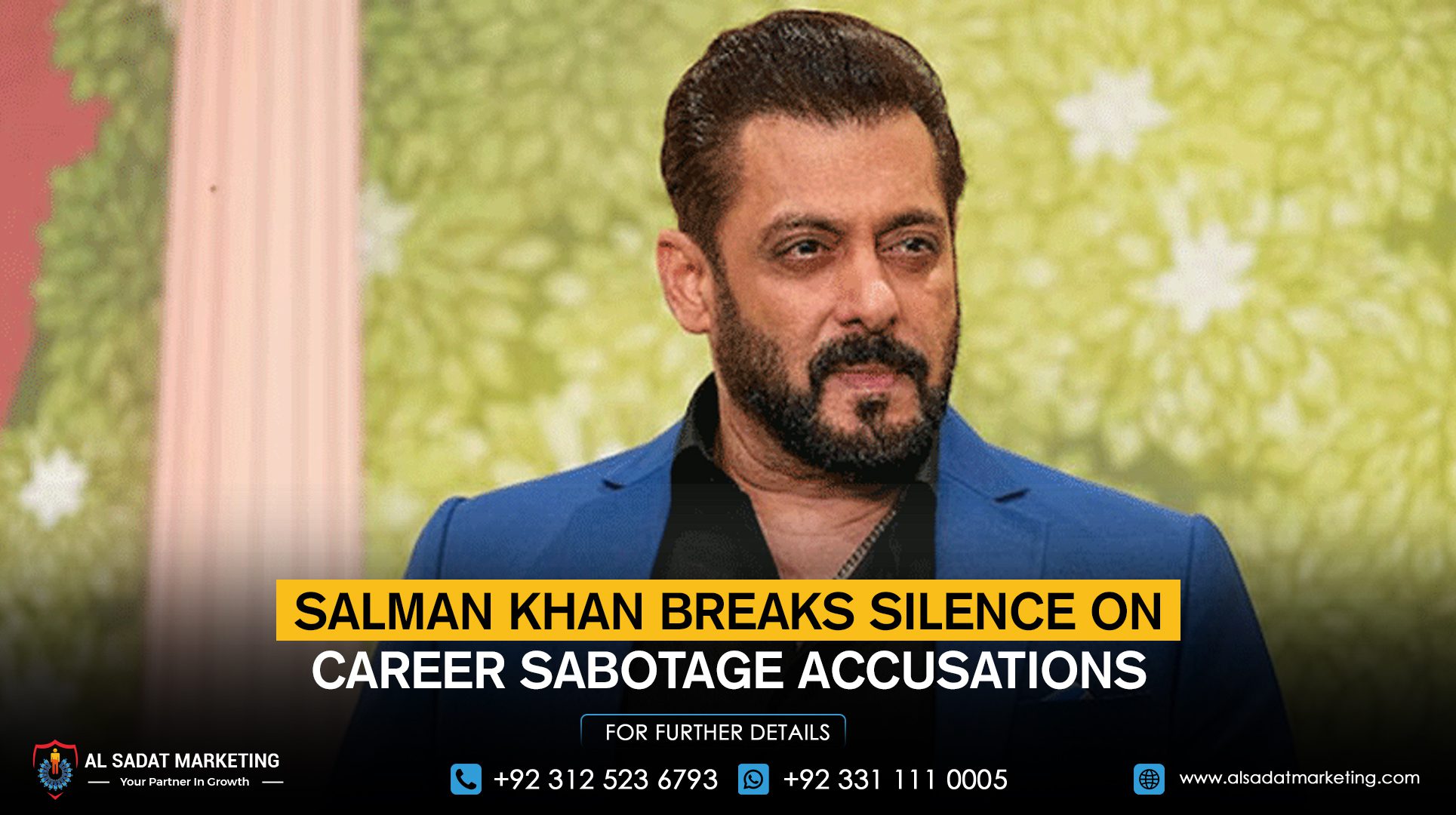 Salman Khan breaks the silence on career sabotage accusations