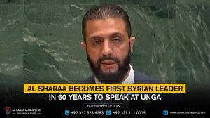 Al-Sharaa becomes first Syrian leader in 60 years to speak at UNGA