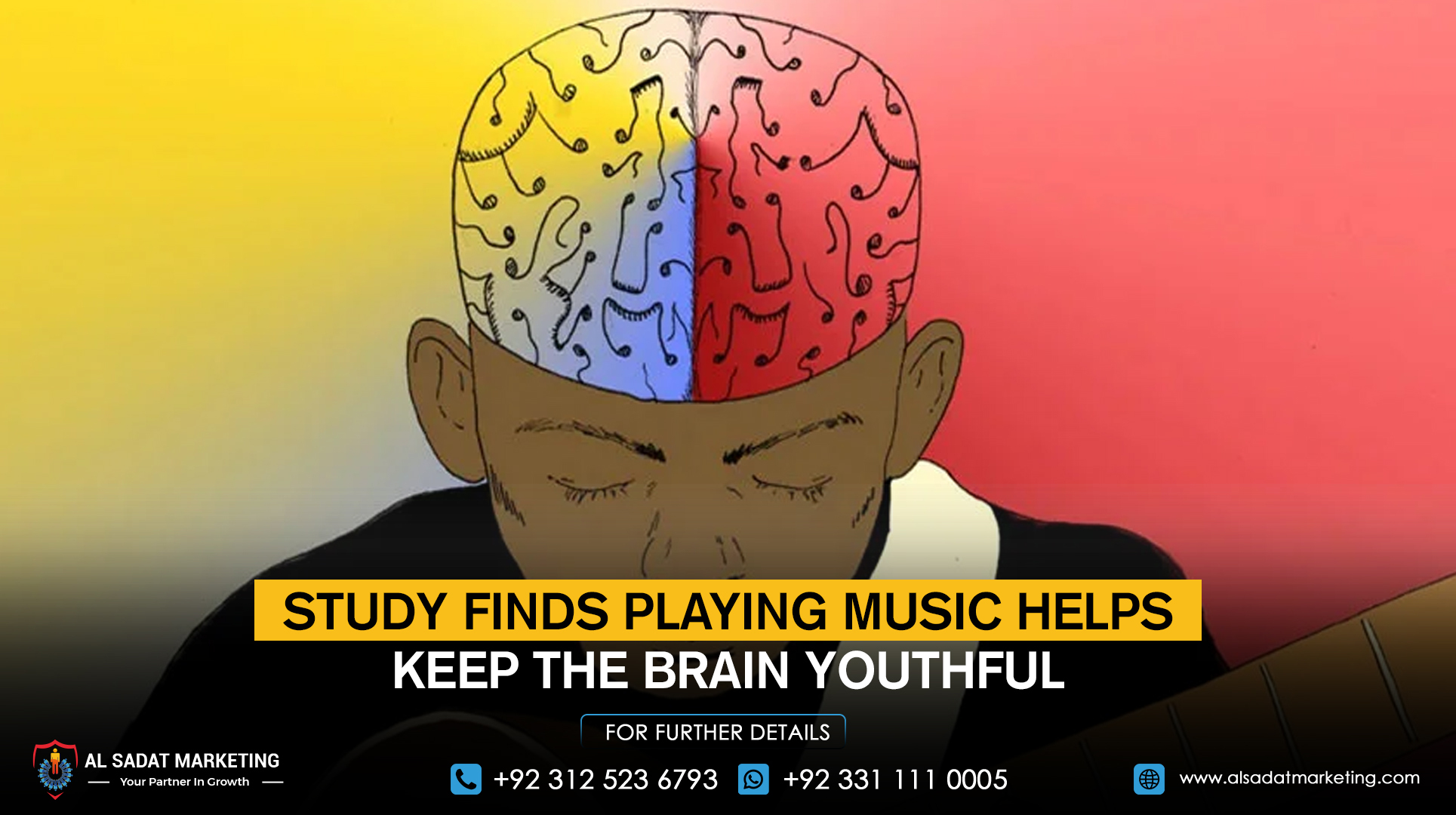 Study finds playing music helps keep the brain youthful
