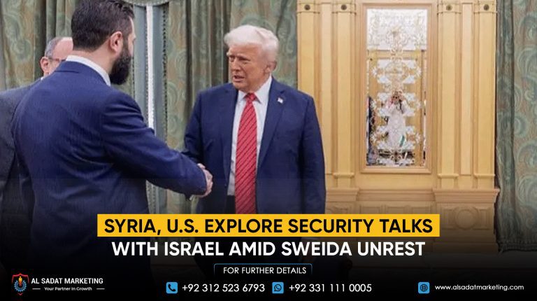Syria, U.S. explore security talks with Israel amid Sweida unrest
