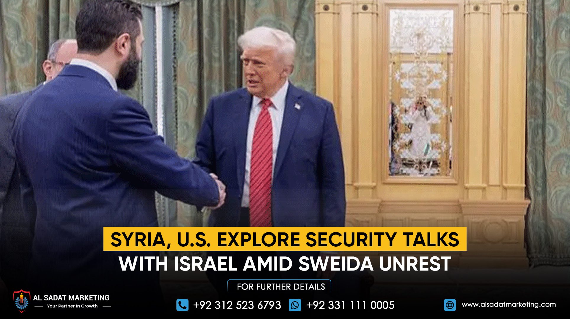 Syria, U.S. explore security talks with Israel amid Sweida unrest