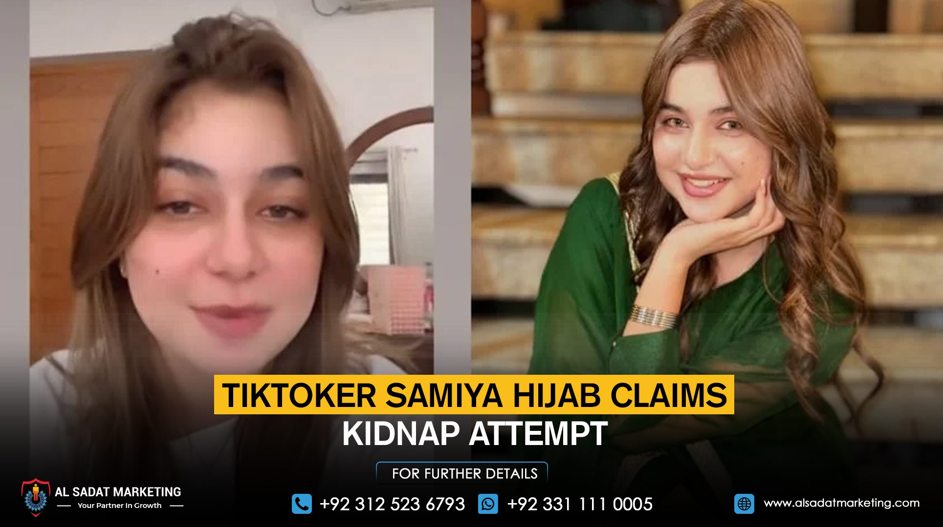 TikToker Samiya Hijab claims kidnap attempt