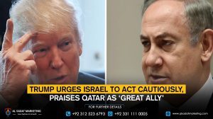 Trump urges Israel to act cautiously, praises Qatar as ‘great ally’