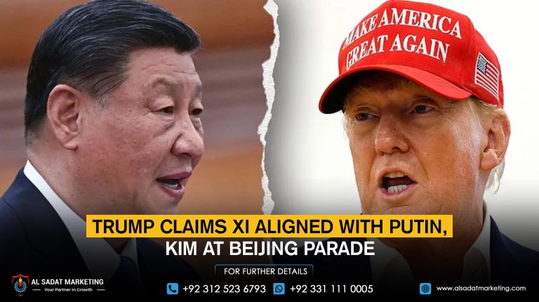 Trump claims Xi aligned with Putin, Kim at Beijing parade