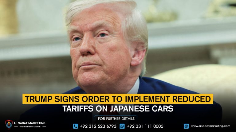 Trump signs order to implement reduced tariffs on Japanese cars