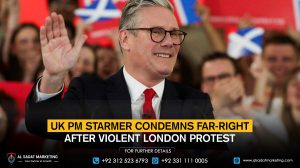 UK PM Starmer condemns far-right after violent London protest