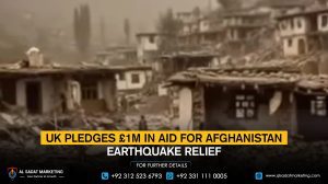 UK pledges £1m in aid for Afghanistan earthquake relief