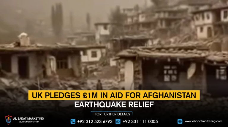 UK pledges £1m in aid for Afghanistan earthquake relief