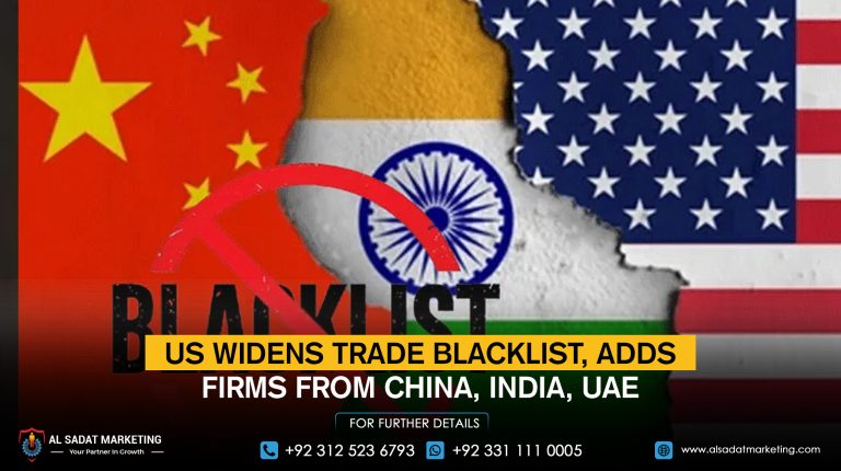 US widens trade blacklist, adds firms from China, India, UAE