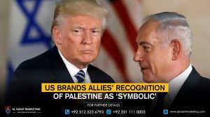 US brands allies’ recognition of Palestine as ‘symbolic’