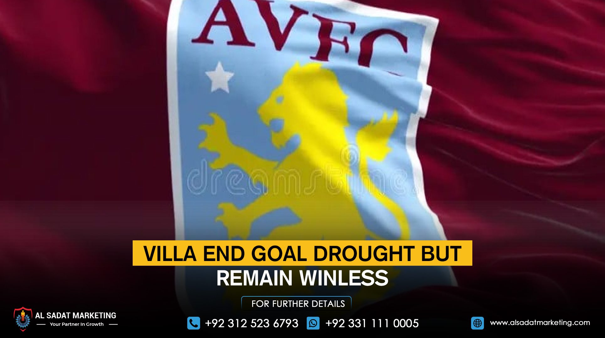 Villa ends goal drought but remains winless