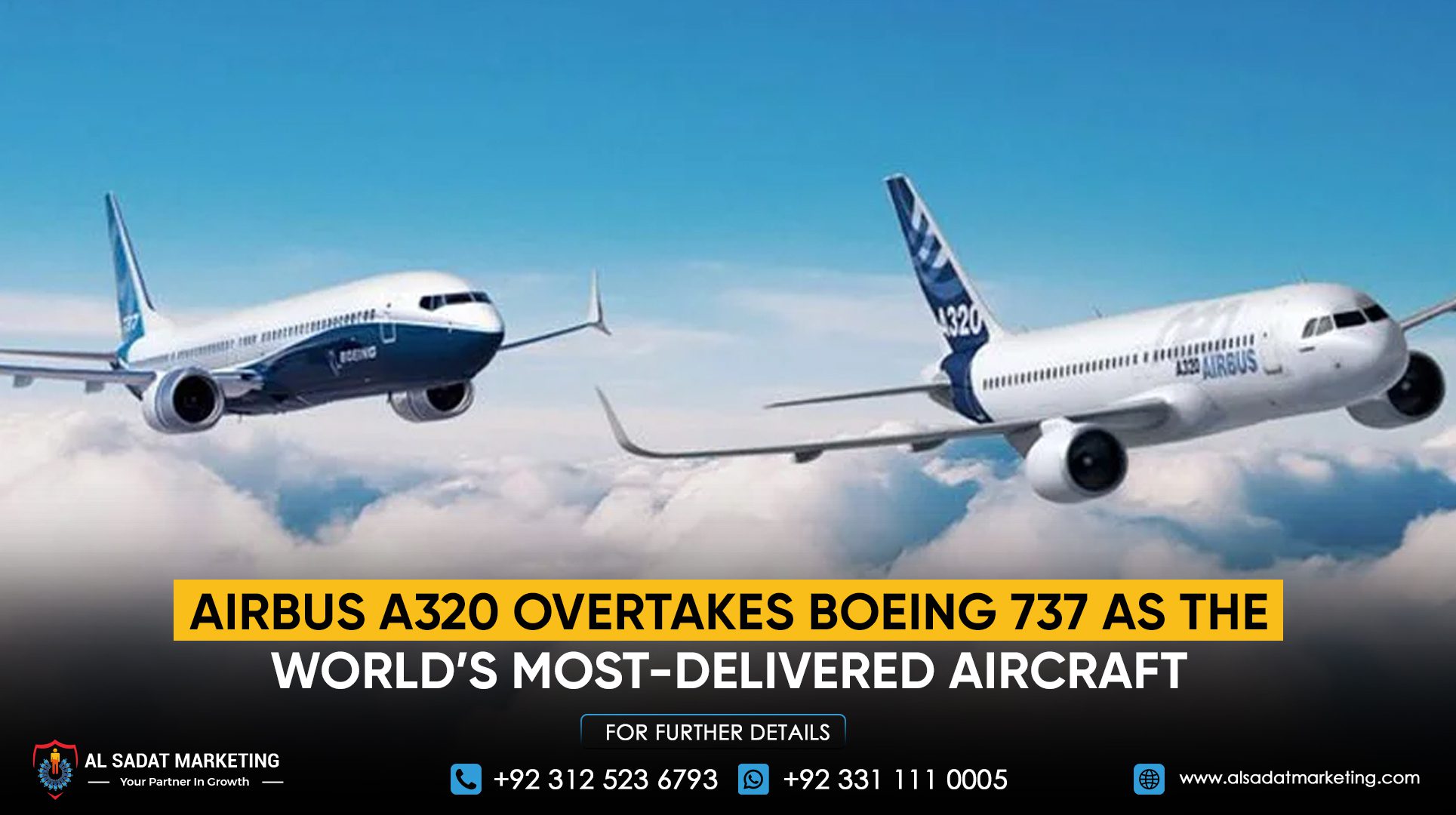 Airbus A320 overtakes Boeing 737 as the world’s most-delivered aircraft