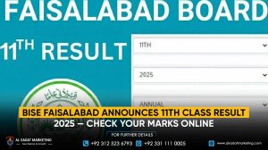 BISE Faisalabad Announces 11th Class Result 2025 — Check Your Marks Online