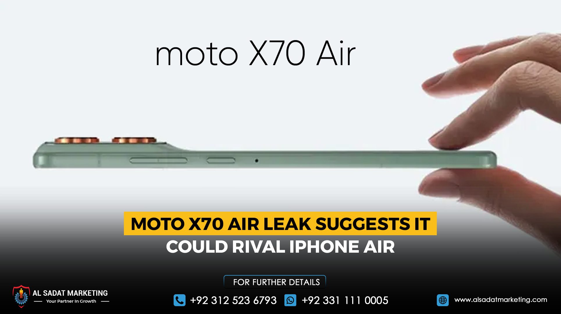 Moto X70 Air leak suggests it could rival iPhone Air