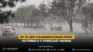 KP to see thunderstorms from October 2–7, the forecast warns