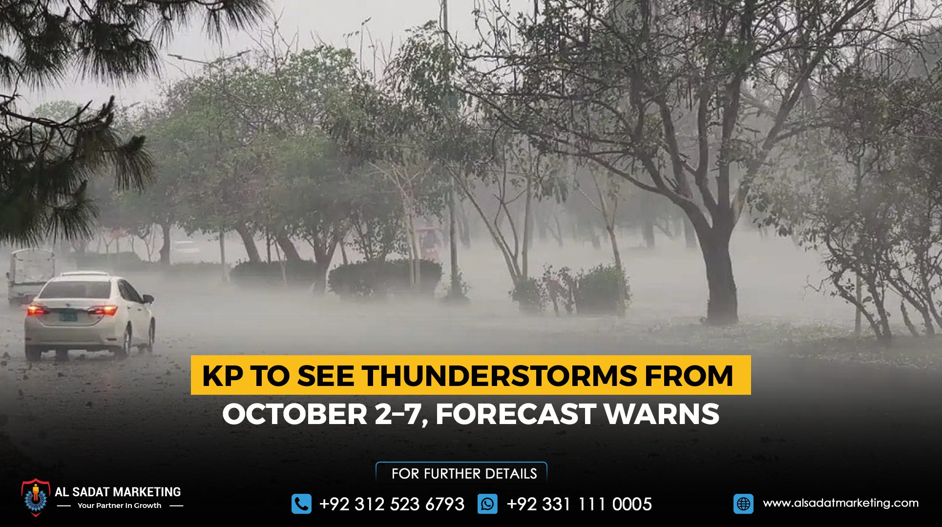 KP to see thunderstorms from October 2–7, the forecast warns